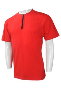T822 度身訂製男裝圓領T恤 大量訂購淨色圓領T恤 自製圓領T恤製作商    紅色  素面 t 恤 批發
